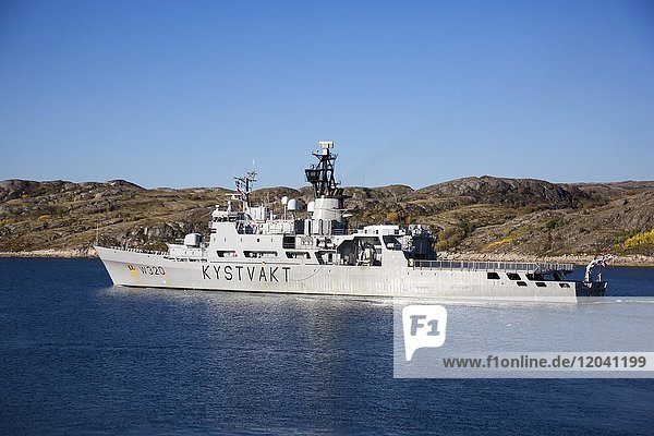Schiff Nordkap der Norwegischen Küstenwache  Provinz Nordland  Norwegen  Europa