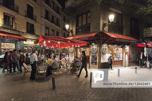 La Casa del Abuelo  traditionelles Restaurant und Tapas-Bar  Huertas  Madrid  Spanien  Europa