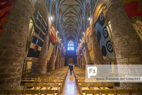 Innenraum der St. Magnus Kathedrale  Kirkwall  Orkney Inseln  Schottland  Vereinigtes Königreich  Europa