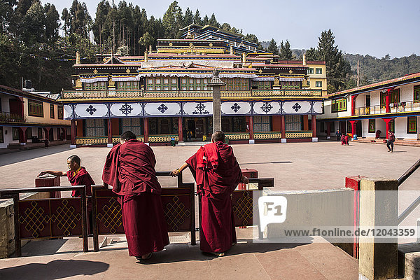 Rumtek-Kloster (Dharmachakra-Zentrum)  gegründet von Wangchuk Dorje  9. Karmapa Lama  Sikkim  Indien  Asien