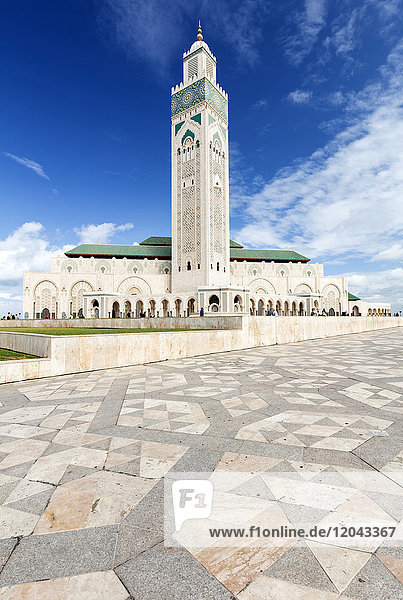 Moschee Hassan II (Grande Mosquee Hassan II)  Casablanca  Marokko  Nordafrika  Afrika