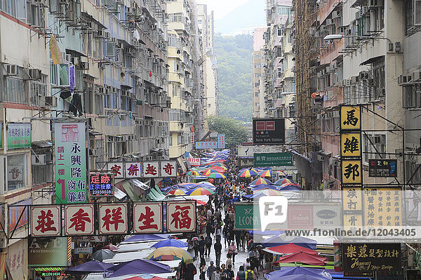 Fa Yuen Street Market  Mong Kok (Mongkok)  Kowloon  Hongkong  China  Asien