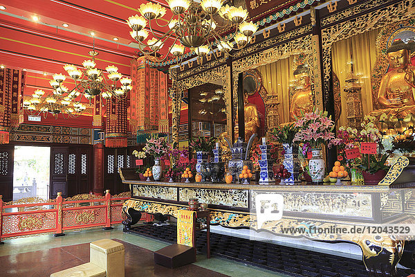 Die Halle des Hauptschreins von Buddha  Kloster Po Lin  Hongkong  China  Asien