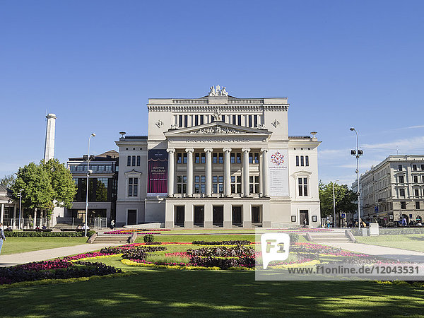 Nationale Oper und Ballett  Vermanes Garten  Riga  Lettland  Baltikum  Europa