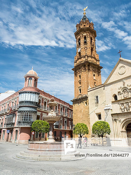 Die Kirche von San Sebastian aus dem 16. Jahrhundert  Antequera  Andalusien  Spanien  Europa