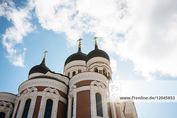 Niedrigwinkelansicht der Alexander-Newski-Kathedrale  Tallinn  Estland