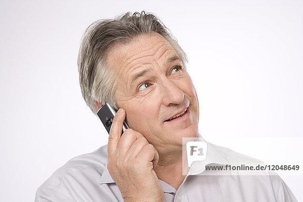 Man Talking on Cell Phone