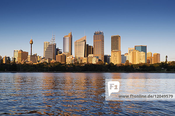 Sydney Harbour und Skyline des Central Business District in Sydney  Australien