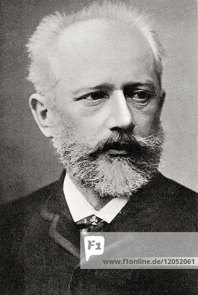 Pjotr Iljitsch Tschaikowsky  1840 - 1893  auch bekannt als Peter Iljitsch Tschaikowsky. Russischer Komponist der spätromantischen Periode. Aus Hutchinson's History of the Nations  veröffentlicht 1915.