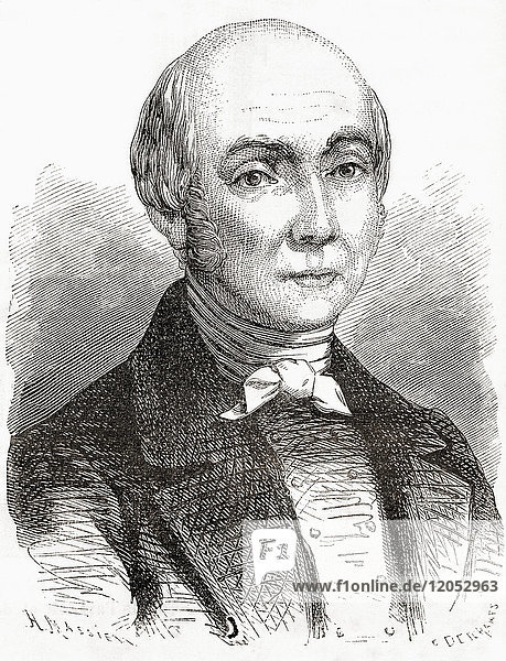 Charles Dallery  1754 - 1835. Französischer Mechaniker und Erfinder. Aus Les Merveilles de la Science  veröffentlicht 1870.