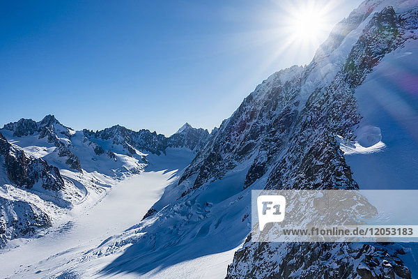 Aiguille Des Grands Montets  Mont-Blanc-Massiv in Haute-Savoie; Chamonix  Frankreich
