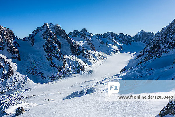 Aiguille Des Grands Montets  Mont-Blanc-Massiv in Haute-Savoie; Chamonix  Frankreich