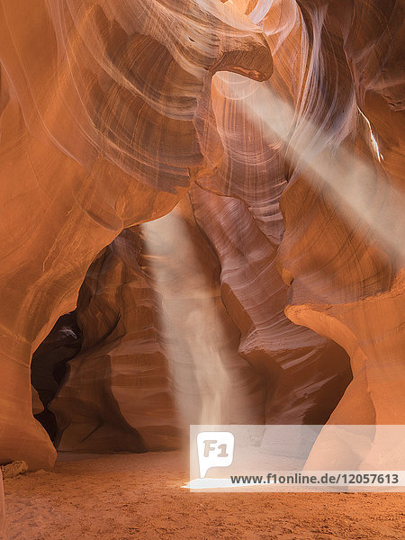 USA Arizona Sonnenstrahlen im Antelope Canyon