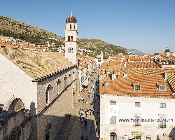 Stadtmauern  UNESCO-Weltkulturerbe  Dubrovnik  Kroatien  Europa