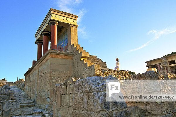 Der minoische Palast von Knossos  Knossos  Heraklion  Kreta  Griechische Inseln  Griechenland  Europa