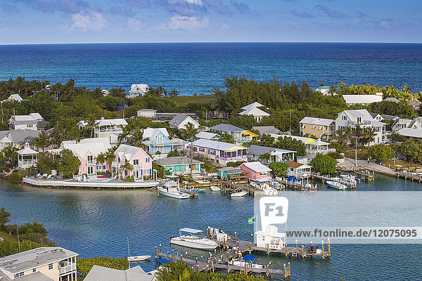 Hafen  Hope Town  Elbow Cay  Abaco-Inseln  Bahamas  Westindische Inseln  Mittelamerika