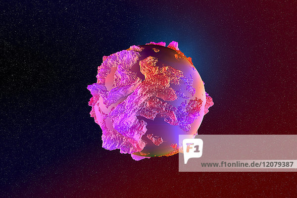 3D Rendered Illustration  Krebszelle