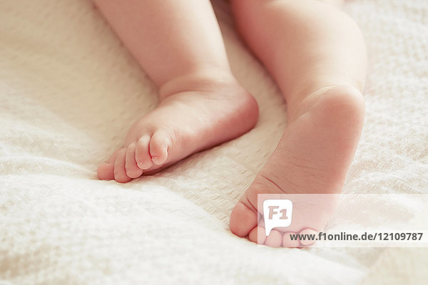 Baby boy's feet  close-up
