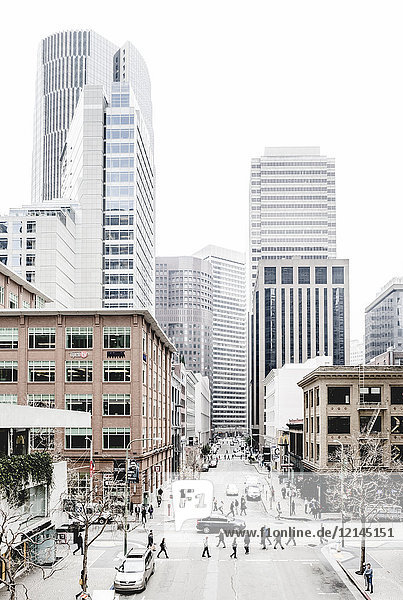USA  Kalifornien  San Francisco  Hochhäuser  Verkehr