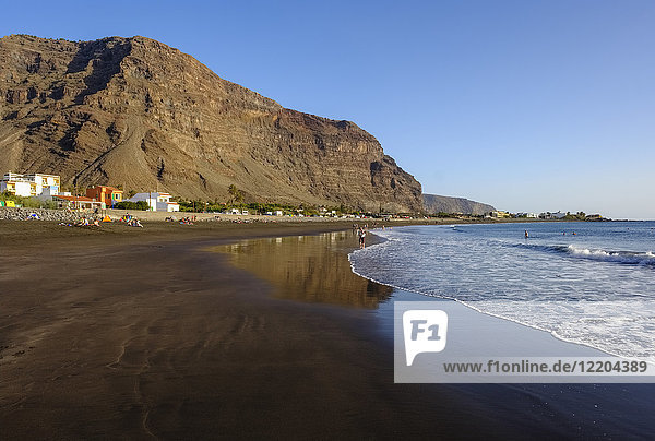 Spain  Canary Islands  La Gomera  Valle Gran Rey  beach in La Playa