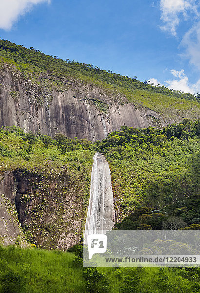 Santa-Teresa-Wasserfall  Banquete  Stadtbezirk Bom Jardim  Bundesstaat Rio de Janeiro  Brasilien  Südamerika