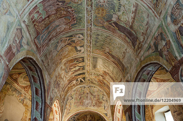 Holy Trinity Church  an historical building in Hrastovlje  Slovenia  Europe