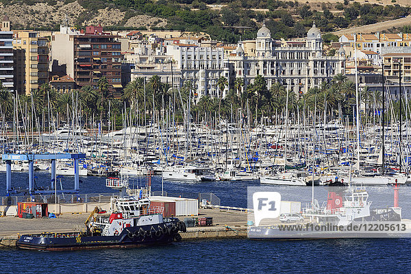 Hafen von Alicante  Costa Blanca  Spanien  Europa