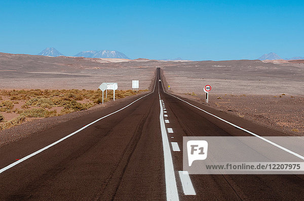 Road to Valle de la Luna (Valley of the Moon)  Atacama Desert  Chile