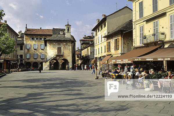 Historisches Zentrum von Orta  Piemont  Italien