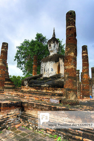 Asien  Thailand  Sukhothai Historical Park  Wat Mahathat Tempel