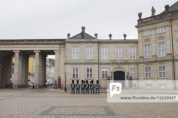 Denmark  Copenaghen  Amalienborg Palace  Changing of the guard