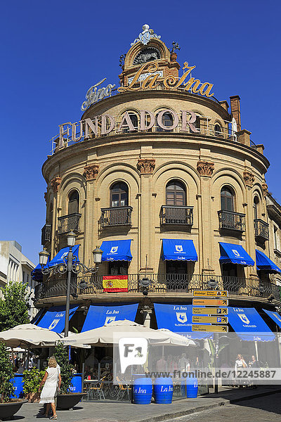 Gebäude Galle Azul  Jerez de la Frontera  Andalusien  Spanien  Europa