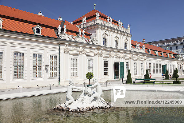 Lower Belvedere Palace  UNESCO World Heritage Site  Vienna  Austria  Europe
