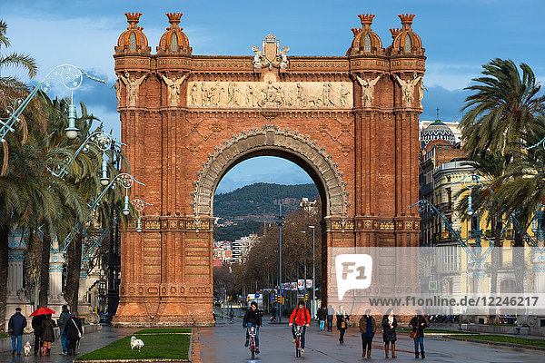 Arc de Triomf von Josep Vilaseca i Casanovas  Parc de la Ciutadella  Barcelona  Katalonien  Spanien  Europa