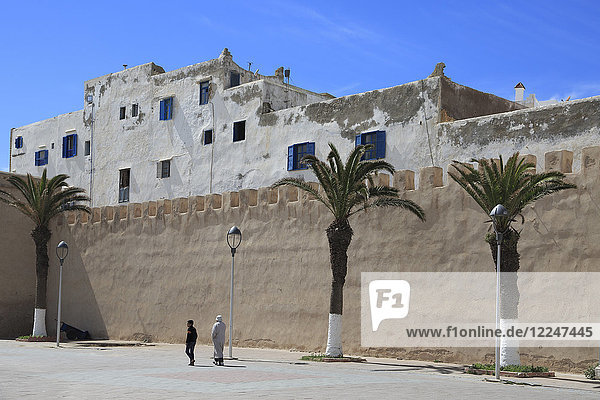 Alte Stadtmauer  Essaouira  UNESCO-Weltkulturerbe  Marokko  Nordafrika  Afrika