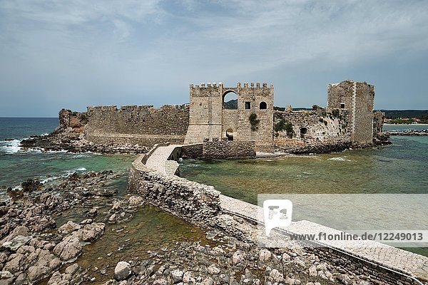 Venezianische Festung in Methoni  Halbinsel Peloponesus  Griechenland  Europa