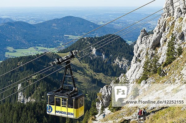 Seilbahn zum Wendelstein  Bayerische Alpen  Oberbayern  Bayern  Deutschland  Europa