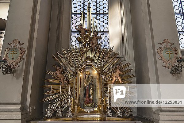 Marienaltar  Heilig-Geist-Kirche  1724/30 Barockkirche  München  Bayern  Oberbayern  Deutschland  Europa