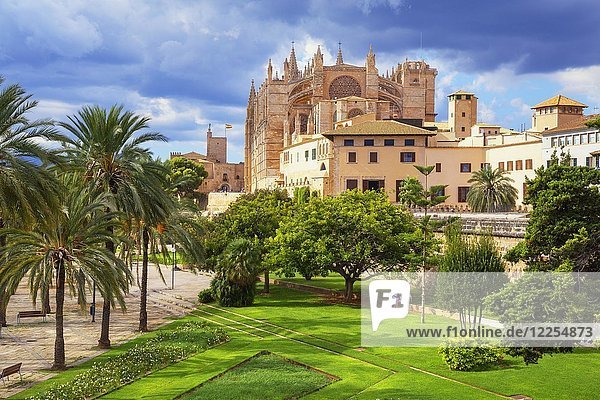 Kathedrale La Seu  Palma de Mallorca  Mallorca  Balearische Inseln  Spanien  Europa