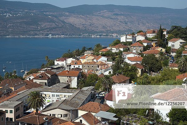View of the Old Town  Herceg Novi  Bay of Kotor  Montenegro  Europe