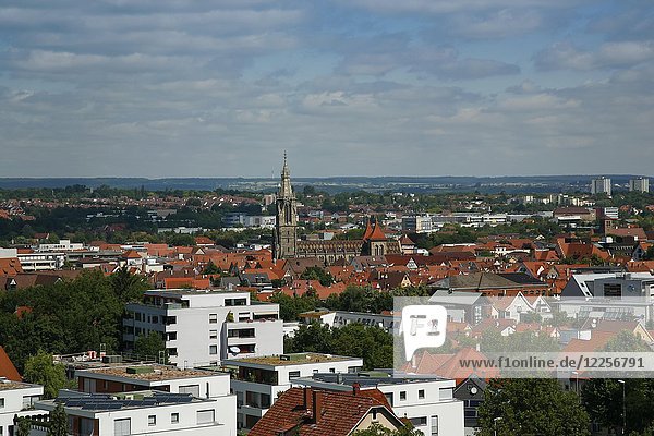 Ansicht von Reutlingen  mit Marienkirche  Baden Württemberg  Deutschland  Europa