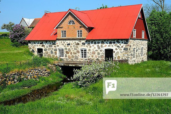 Alte Wassermühle in Svenstorp Scania Schweden Europa