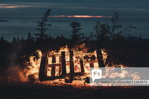 Canada  British Columbia  burning palettes