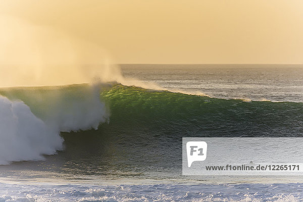 Indonesia  Bali  Surfer and big wave