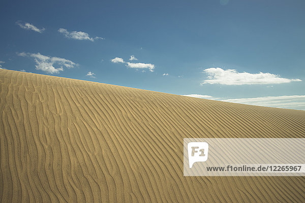 Spanien Kanarische Inseln Gran Canaria Sanddüne in Maspalomas