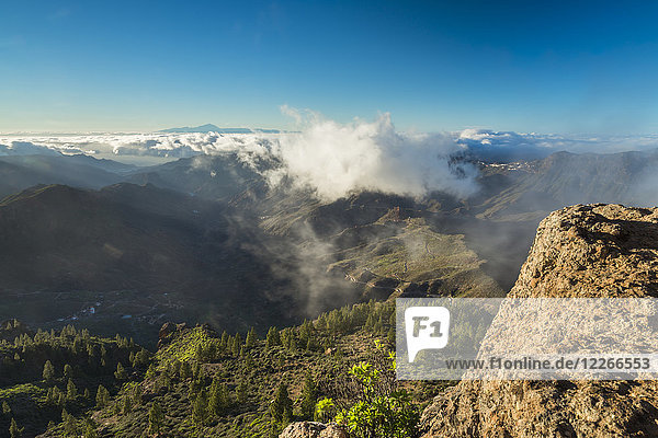 Spanien Kanarische Inseln Gran Canaria Blick vom Roque Nublo
