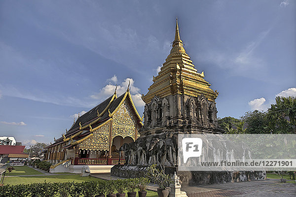 Thailand  Chiang Mai  Tempel Wat Chang Lom  Chedi