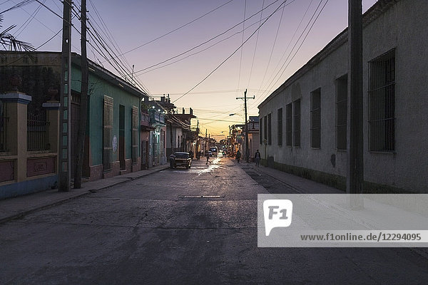 Street scene at Trinidad old town  Cuba