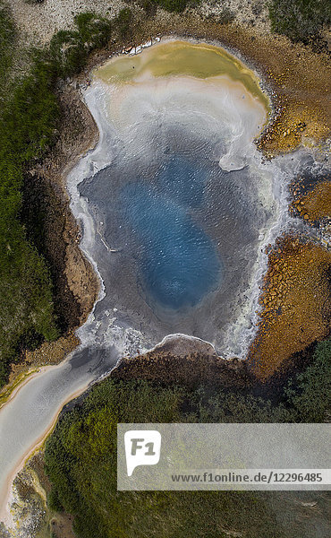 Luftaufnahme der Therme  Öxará  Island