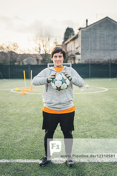 Porträt einer Fussballspielerin
